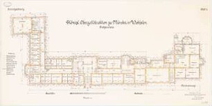 Oberzolldirektion, Münster: Grundriss Erdgeschoss 1:100