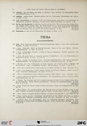Tsuba (Schwertstichblätter) (Nr. 982-1179)
