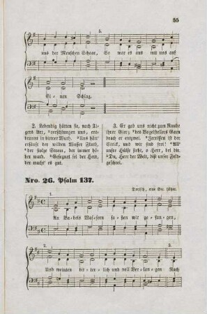 Nro. 26 Psalm 137. An Babels Wassern saßen wir gefangen