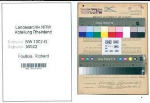 Entnazifizierung Richard Foullois, geb. 30.05.1912 (Kaufmann)