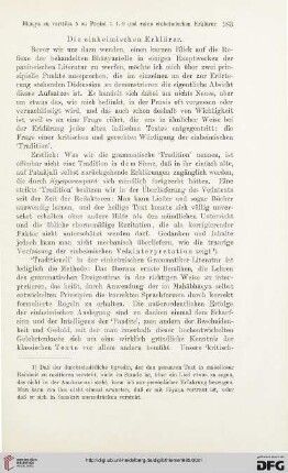 Die einheimischen Erklärer