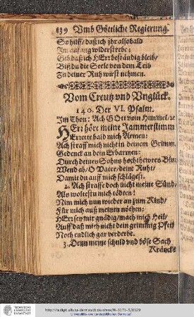 Vom Creutz und Unglück