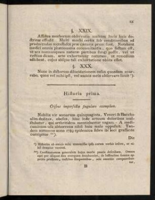 IX-XXVIII, Historia I. - VIII.