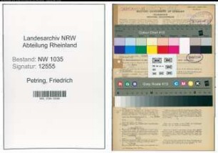 Entnazifizierung Friedrich Petring , geb. 08.11.1899 (Kaufmann)