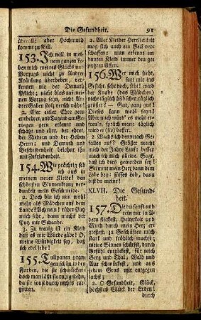 XLVII. Die Gesundheit. - LIX. Die Stufen des menschlichen Lebens-Alters.