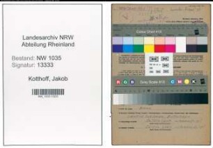 Entnazifizierung Jakob Kotthoff , geb. 17.02.1908 (Chemotechniker)