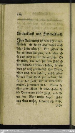 Rechenkunst und Feldmeßkunst