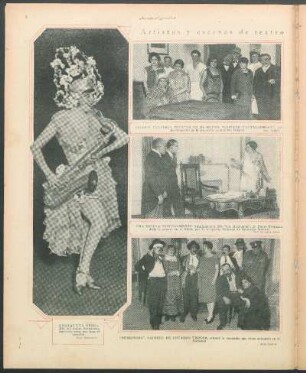 Artistas y escenas de teatro [Fotografías]