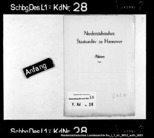 Register des Bohnen-Vorrates