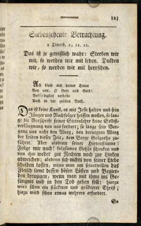 123-135, Siebenzehende Betrachtung. - Achtzehende Betrachtung.
