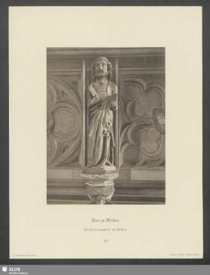 Dom zu Meißen. Bartholomäusstatue am Lettner