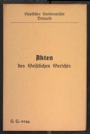 Die Ehefrau des Schneidermeisters Wilhelm Röding in Lemgo gegen ihren Bruder Küster Freitag zu Hillentrup, wegen einer Lohnforderung