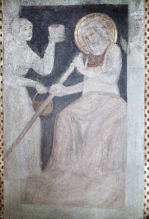 Hiob und seine Frau (südöstliches Wandfeld, unten)
