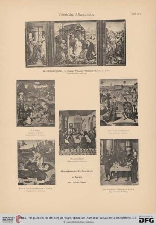 Flämische Altaraufsätze (Tafel 124)