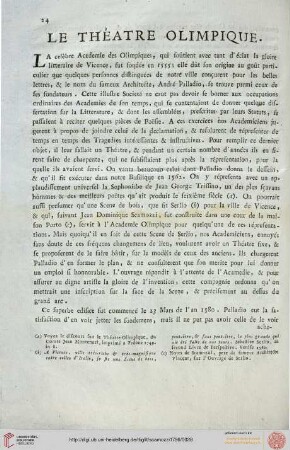 Le Théatre Olimpique