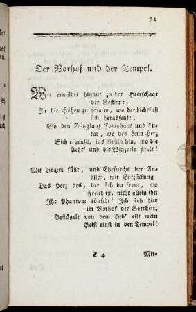 Der Vorhof und der Tempel
