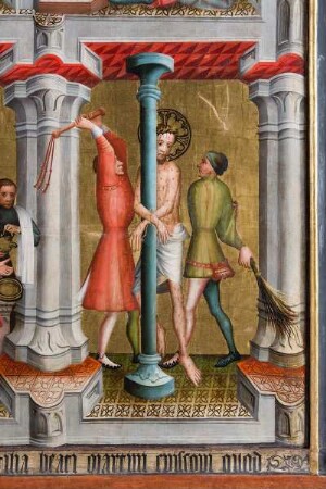 Jakobusaltar — Szenen aus der Legende um Jesus Christus — Geißelung Christi