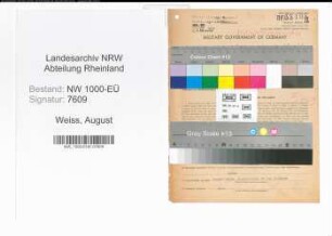 Entnazifizierung August Weiss, geb. 19.03.1890 (Arbeiter)