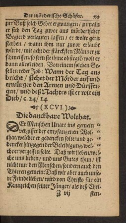 (XCVI.) Die danckbare Wolthat.