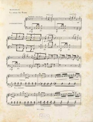 Rondo brillant précédé d'une introduction sur la romance favorite de N. J. Dessauer "Le Retour des promis" : composé pour le piano