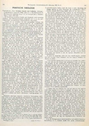 462-463 [Rezension] Leuenberger, Robert, Berufung und Dienst