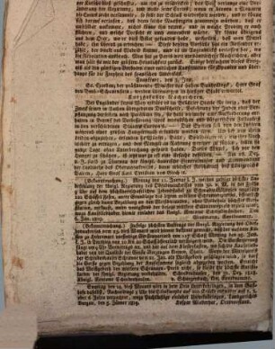 Augsburgische Ordinari Postzeitung von Staats-, gelehrten, historisch- u. ökonomischen Neuigkeiten. 1819