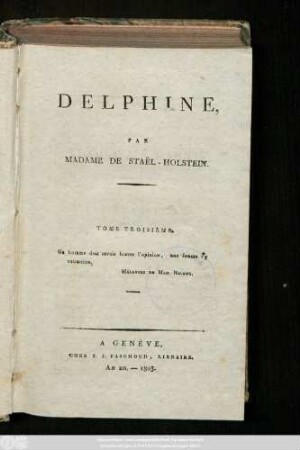 T. 3: Delphine