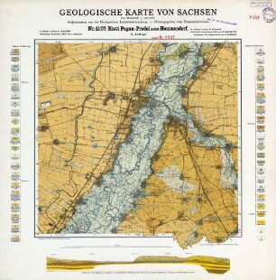 Nr.41/57 [4839] Pegau-Predel nebst Hemmendorf, Geologische Karte von Sachsen