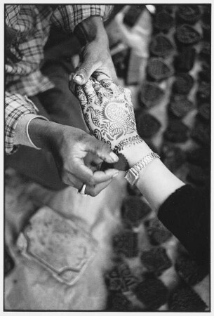 Darjeeling. Henna Bemalung