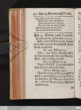 Am 14. Sonnt. nach Trinitatis.