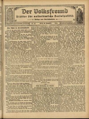 Ausgabe vom Sonntag, den 23. November 1913.