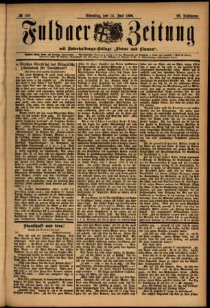 Ausgabe vom Dienstag, den 14. Juli 1896.