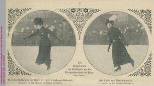 Doppelporträt der Eiskunstläuferinnen Lily Kronberger und Opika von Meray-Horváth