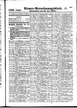 1522.Ausgabe. Donnerstag, 28. Juni 1917