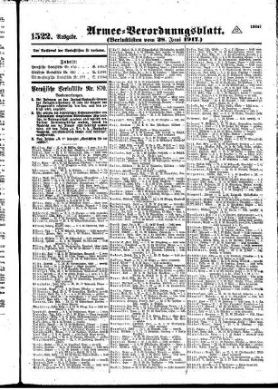 1522.Ausgabe. Donnerstag, 28. Juni 1917