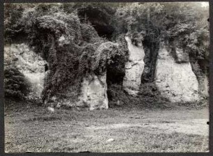Valkenburg aan de Geul, Niederlande. Felsen der Ruine
