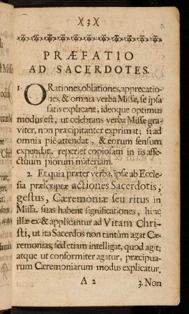 3-6, Praefatio ad Sacerdotes
