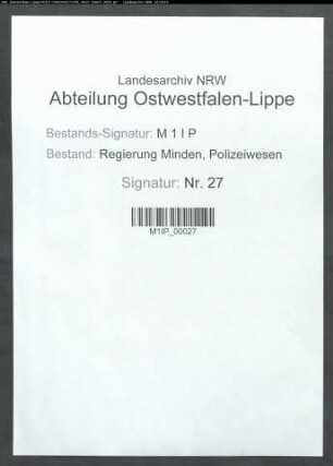 Angelegenheiten der staatlichen Schutzpolizei, Allgemeines, Band 5