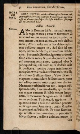 32-40, Actus Amoris; ...
