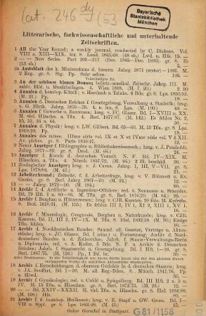 Oskar Gerschel, Buch-Antiquariat, Antiquariats-Katalog : (Bücher-Cataloge), 53
