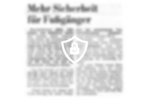 Mehr Sicherheit für Fußgänger
