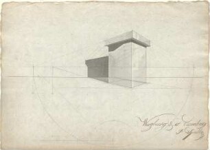 Speeth, Peter; Architekturentwürfe für den Unterricht - Quader mit Deckenplatte (Perspektive)