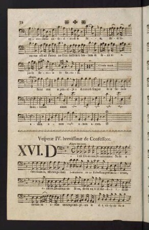 32-39, Vesperae IV. brevissimae de Confessore.