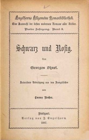 Schwarz und Rosig