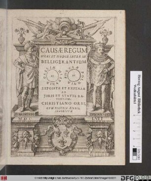Causae Regum Heri Et Hodie Inter Se Belligerantium Galliae Et Hispaniae Sueciae Et Poloniae Expositae Et Expensae Ad Iuris Et Status Rationem; Christiano Orbi, Cum Figuris Aeneis, Inscriptae