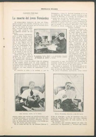La muerte del joven Férnandez