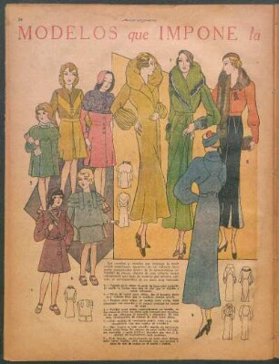 Modelos que impone la moda para esta temporada [Dibujos]