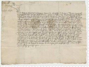Gotfried Schenck Herr zu Lympurg, Dechant des Domstiftes zu Bamberg, und Conrad Herr zu Winsperg, Reichserbkämmerer, stellen eine Vollmacht zum Empfang des Ablassgeldes aus