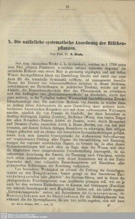 Die natürliche systematische Anordnung der Blüthenpflanzen