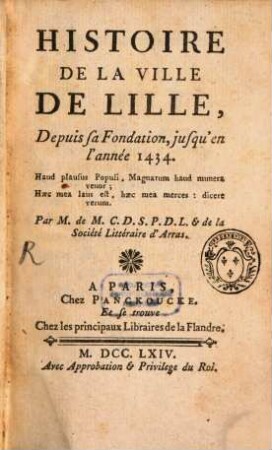 Histoire de la ville de Lille